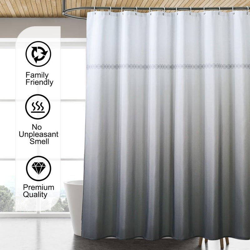 LLSCL Fabric Shower Curtain Liner with Magnets, Waterproof Hotel Quality, 72 x 72 Machine Washable - Image 5